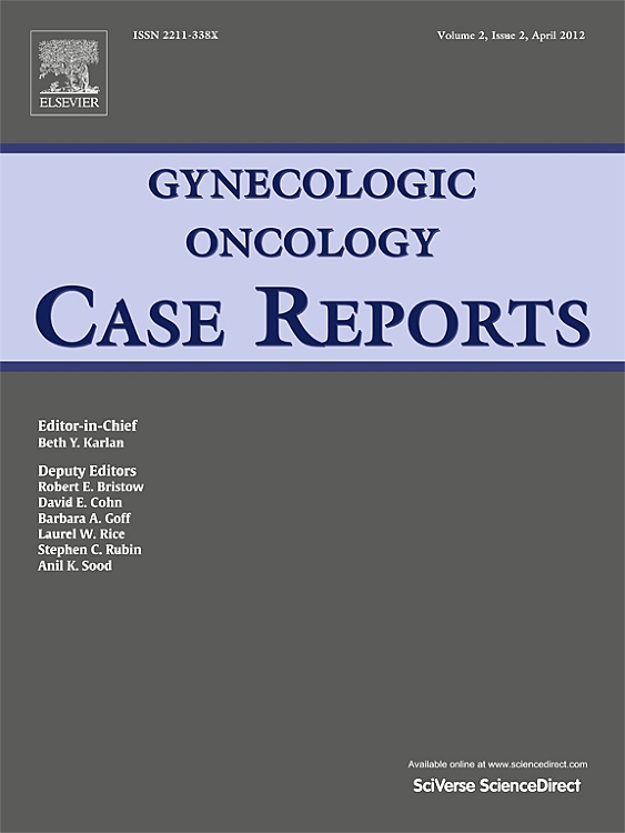 Go to journal home page - Gynecologic Oncology Case Reports